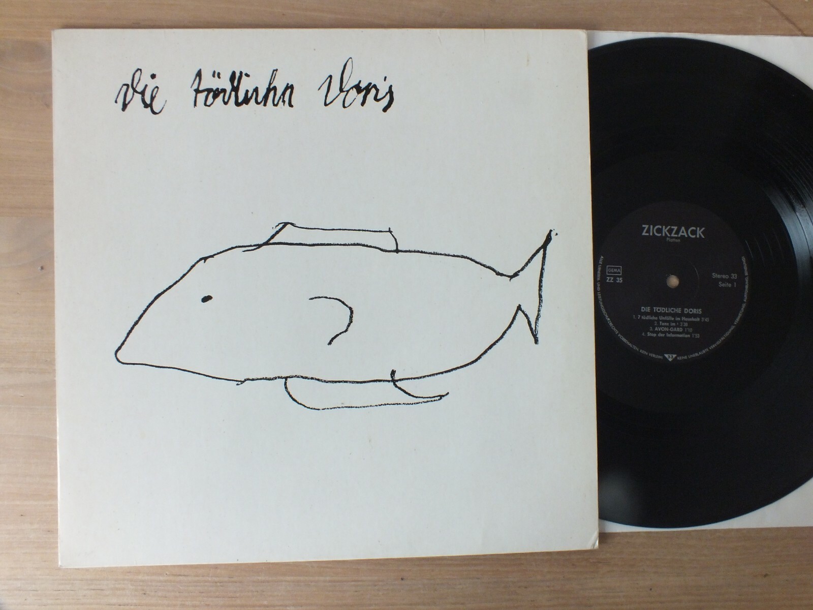 洋楽 DIE TODLICHE DORIS -  [LP, Compilation] Die Tödliche Doris / ohne Titel (Zick Zack ZZ 35) GER 1981