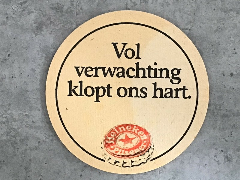 Heineken Bierdeckel (90mm) - Series - Pilsener Quotations - Vol Verwachting...