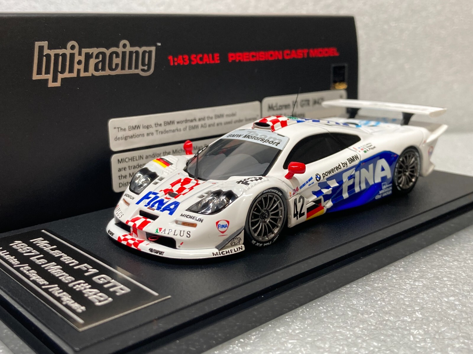HPI Racing 1/43 8171 McLaren F1 GTR (#42) 1997 LE MANS FINA