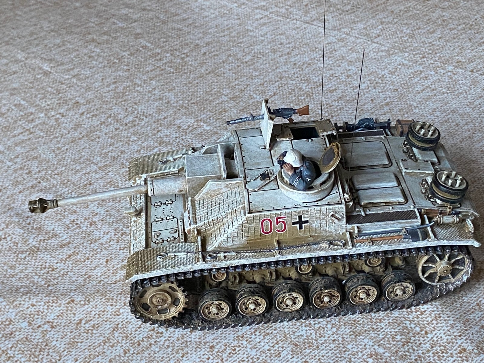 King & Country BBG118 German STUG III, Winter camo - King & Country BBG118 German STUG III, Winter camo -