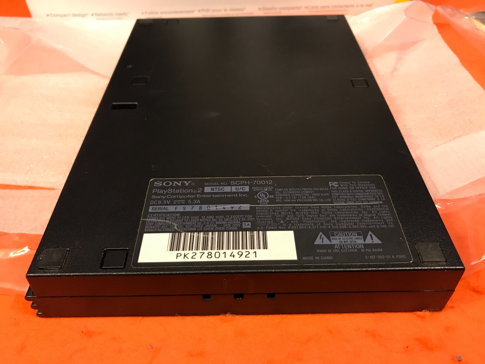 PS2 PLAYSTATION 2 SLIM SYSTEM CIB COMPLETE IN BOX SYSTEM CONSOLE SCPH-70012