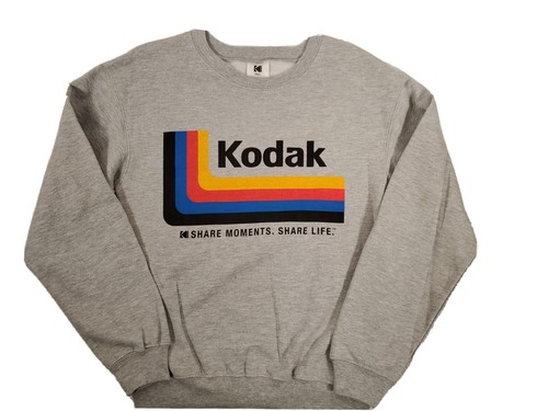 KodakのCINERY GRAPHIC Sweatshirt 全3色 Kodak Retro Photography Sweatshirt XS S & 2X Boyfriend