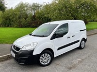 2017 17 PEUGEOT PARTNER 1.6 BLUEHDI 651 SE L1 H1 WHITE PANEL VAN 1 OWNER FSH
