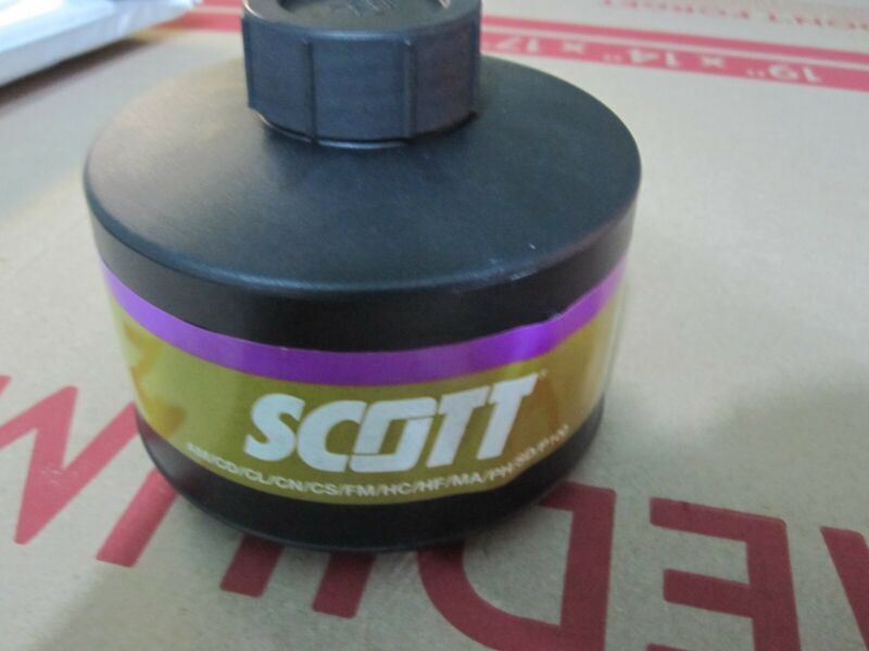 Scott Enforcement Gas Mask Filter Cartridge, 40mm Nato, Factory Sealed Lot *a452