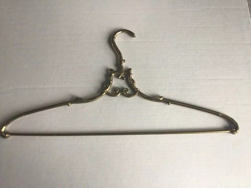 Vintage Brass Hanger Filigree Wedding Dress/Display Clothes Hanger