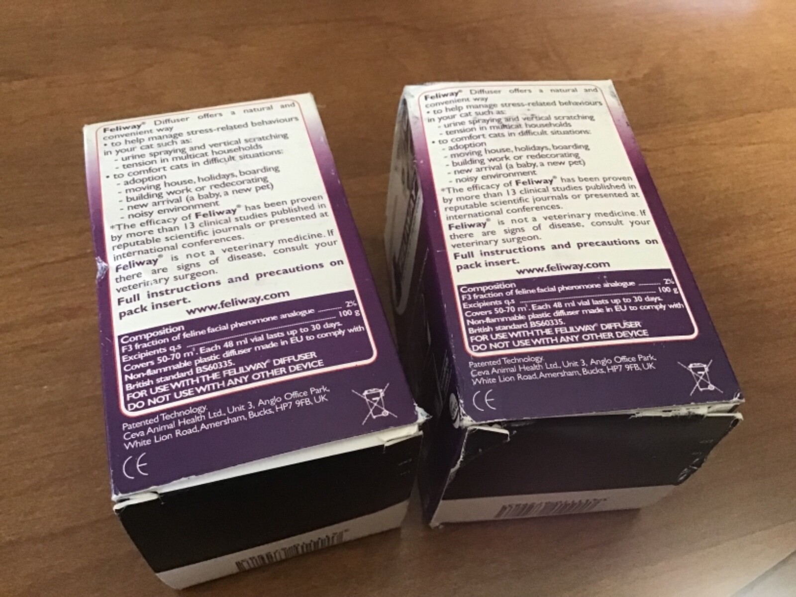 Ceva Feliway Plug-In Diffuser Refill for Cats 48ml • PACK OF 2!  EXPIRED!!!