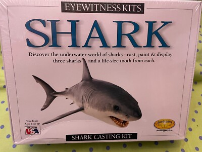 Eyewitness Kits Shark Model Casting Kit - Paint Kit 3 Sharks New in Sealed Box