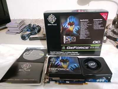 BFG Tech NVidia GeForce GTS 250 512MB GDDR3 Graphics Card Part# BFGEGTS2505120CE