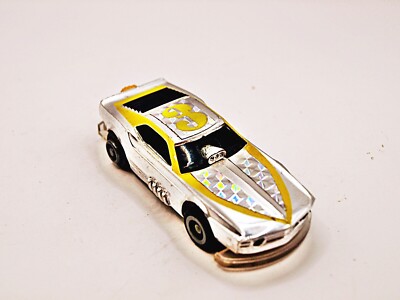 Tyco Mustang Funny Car Chrome/Yellow #3 Lighted Rare