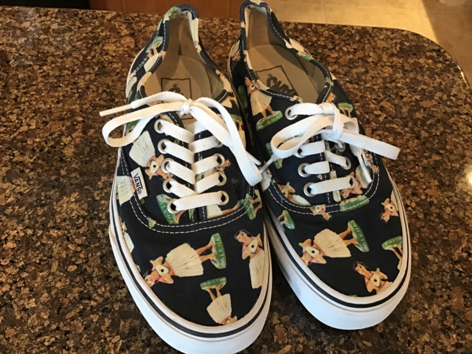 Vans Authentic フラガール柄(Digi Hula) Vans Men Authentic - Digi Hula black parisian night white