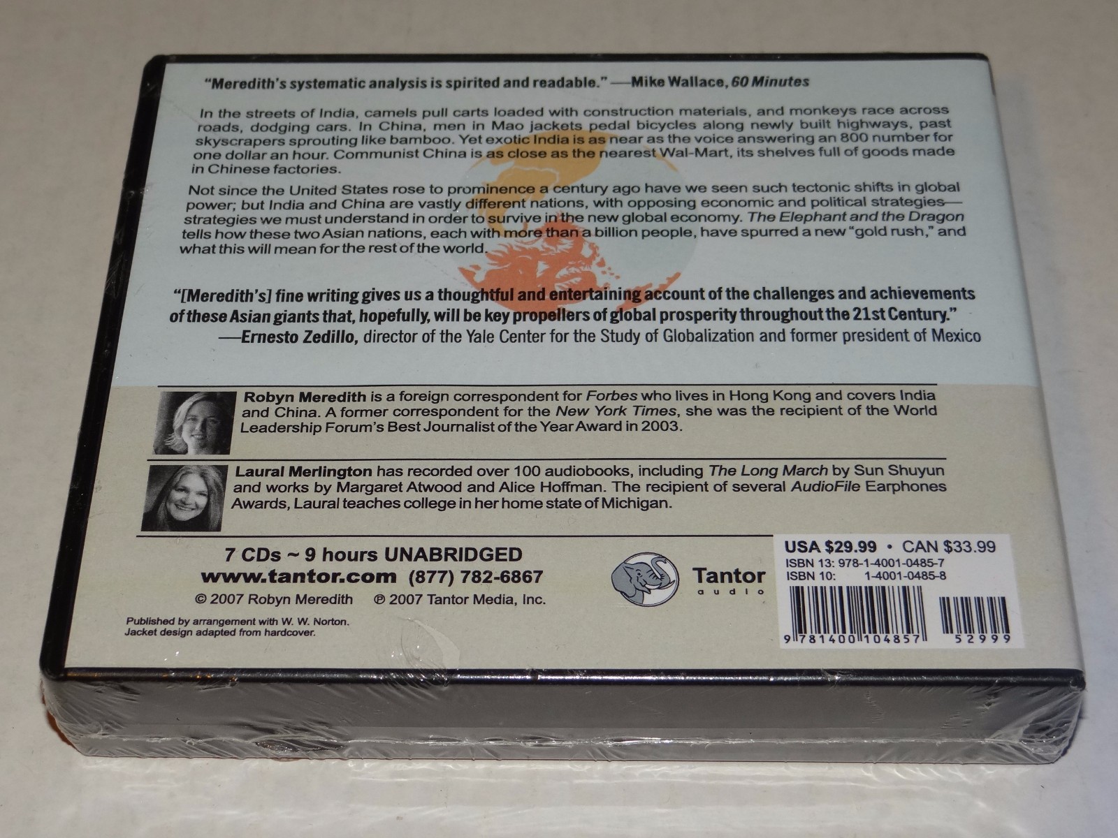 The Elephant and the Dragon ROBYN MEREDITH Unabridged 7 CD Audiobook NEW/SEALED