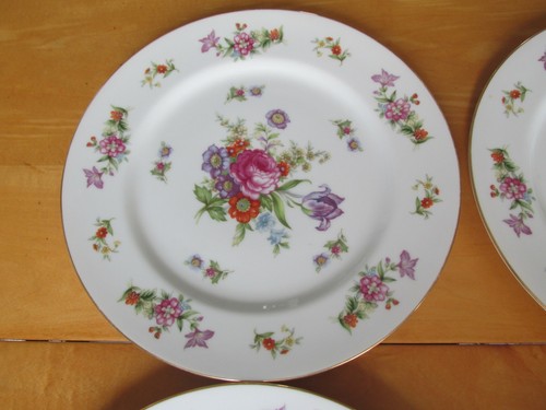 Set of 8 HARMONY HOUSE CHINA Dresdania Dinner Plates