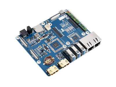 Waveshare Dual Gigabit Ethernet Base Board Designed for Raspberry Pi CM4