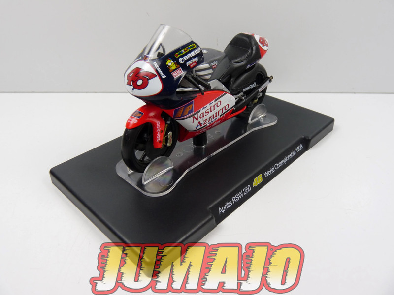 Mr18 Moto Valentino Rossi Leo Models 1/18 : Aprilia Rsw 250 #46 World Championsh