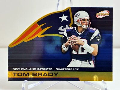 2002 Pacific Atomic Tom Brady GOLD DIE CUT Rare Unnumbered Proof (Normally /12)