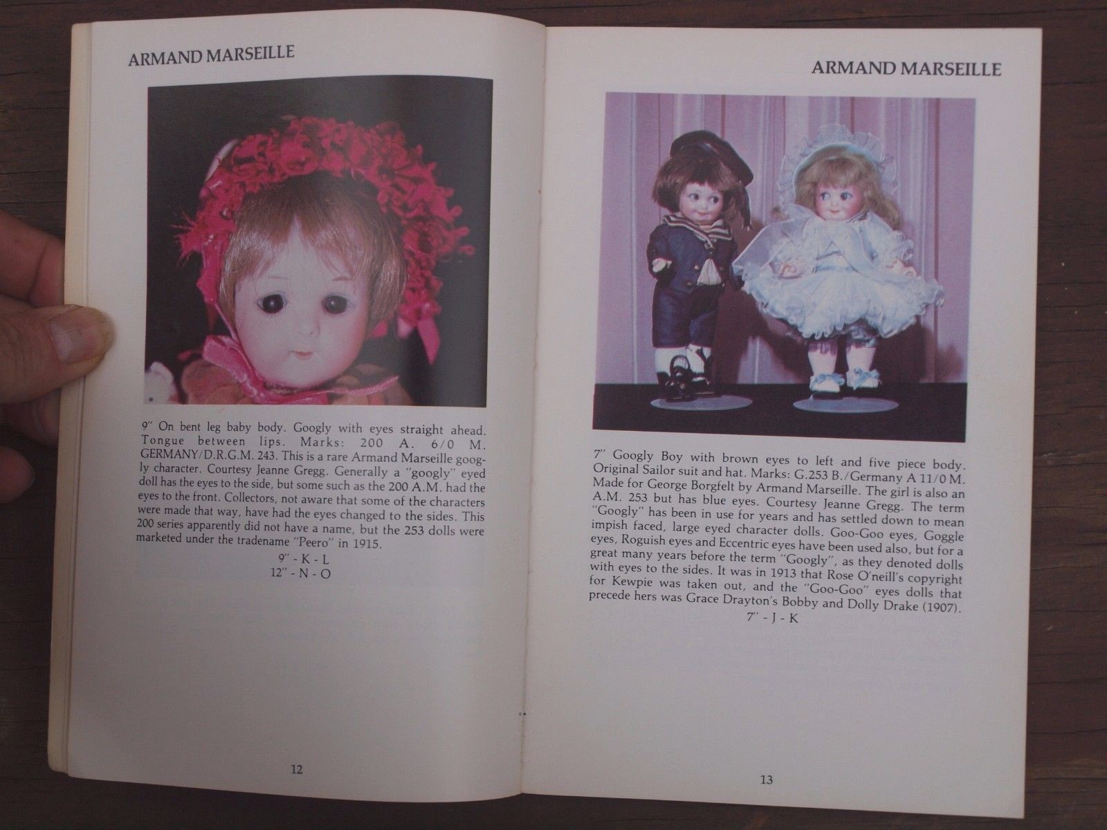 German Dolls Featuring Character Children Babies P Smith Reference Guide Book