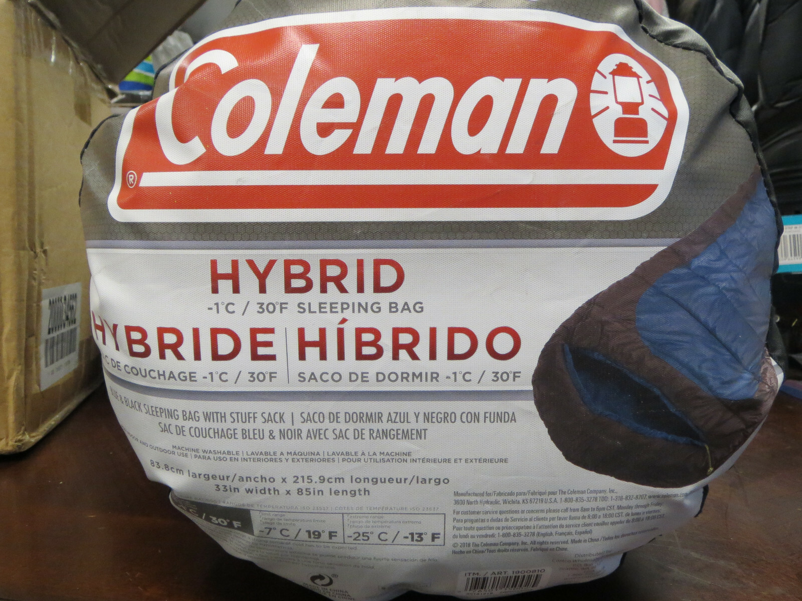 Coleman MULTILAYER SLEEPING BAG 新品未使用 Coleman Hybrid Sleeping Bag 30 Degree Sleeping Bag with