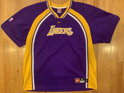 Lakers ウォームアップウェア Men's Los Angeles Lakers Nike Black Courtside Vintage Warmup