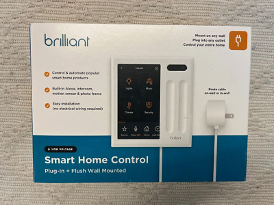 Brilliant Smart Home Control (2-Switch Panel) Alexa Built-In & Compatible with