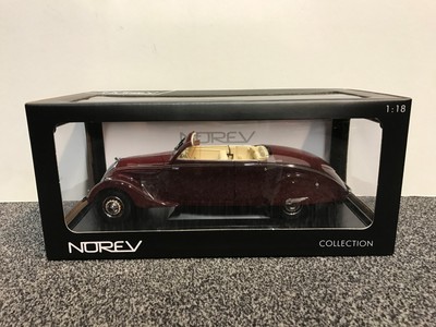 Peugeot 402 Eclipse 1937 Dark Red 1:18 Norev dunkel rot rar