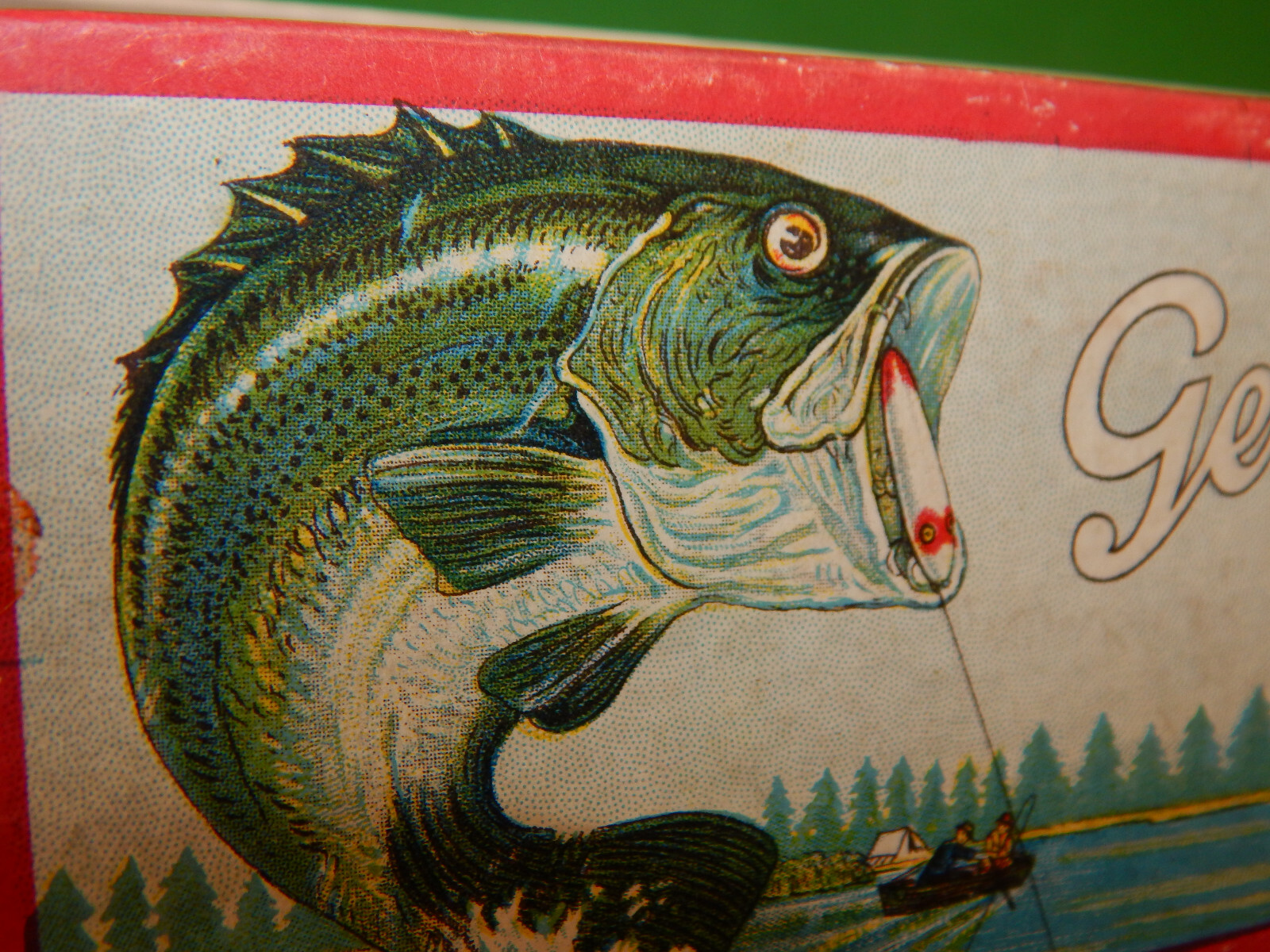 cleanest 1930s Heddon Luny Frog box you'll ever see - both ends stamped 3509 BB