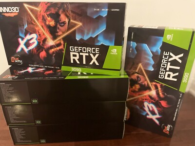 INNO3D GeForce RTX 3090 GAMING X3 24GB NEW SEALED - BULK QUANTITY AVAILABLE