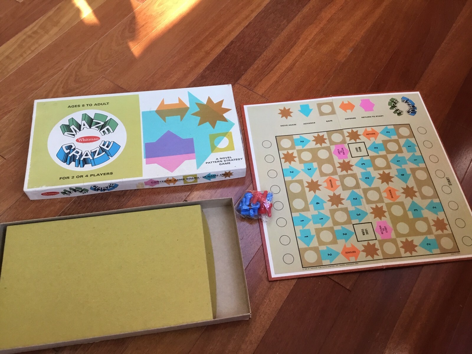 Vintage Maze Craze Board Game by Whitman Publishing 1969