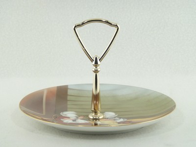 Royal Bayreuth Sun-Bonnet Babies WEDNESDAY MENDING Tidbit Tray 1974