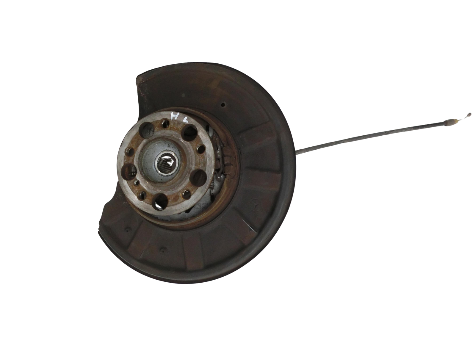 Mercedes E500 W212 09-13 Lim 4,7 300KW 4WD Achsschenkel Radnabe mit ABS Links Hinten - Bild 1