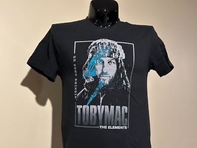 TOBYMAC The Elements 2018 US tour concert shirt black Small Go Down Swinging