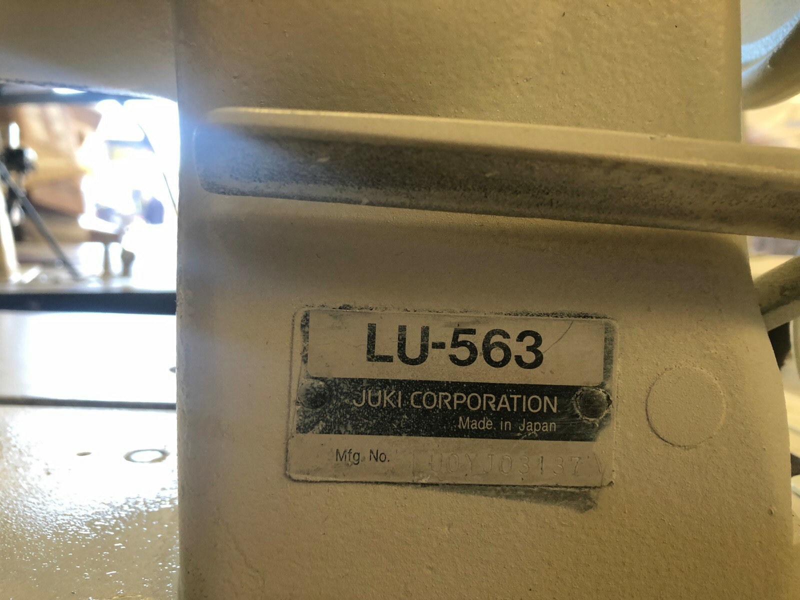 Juki LU-563 Mechanical Sewing Machine Head Only