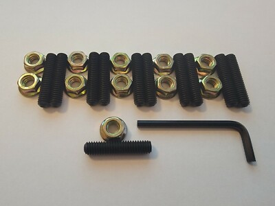 Ford C4 Trans Pan Stud Kit 1.5'' Classic Series Gold Zinc Nuts 