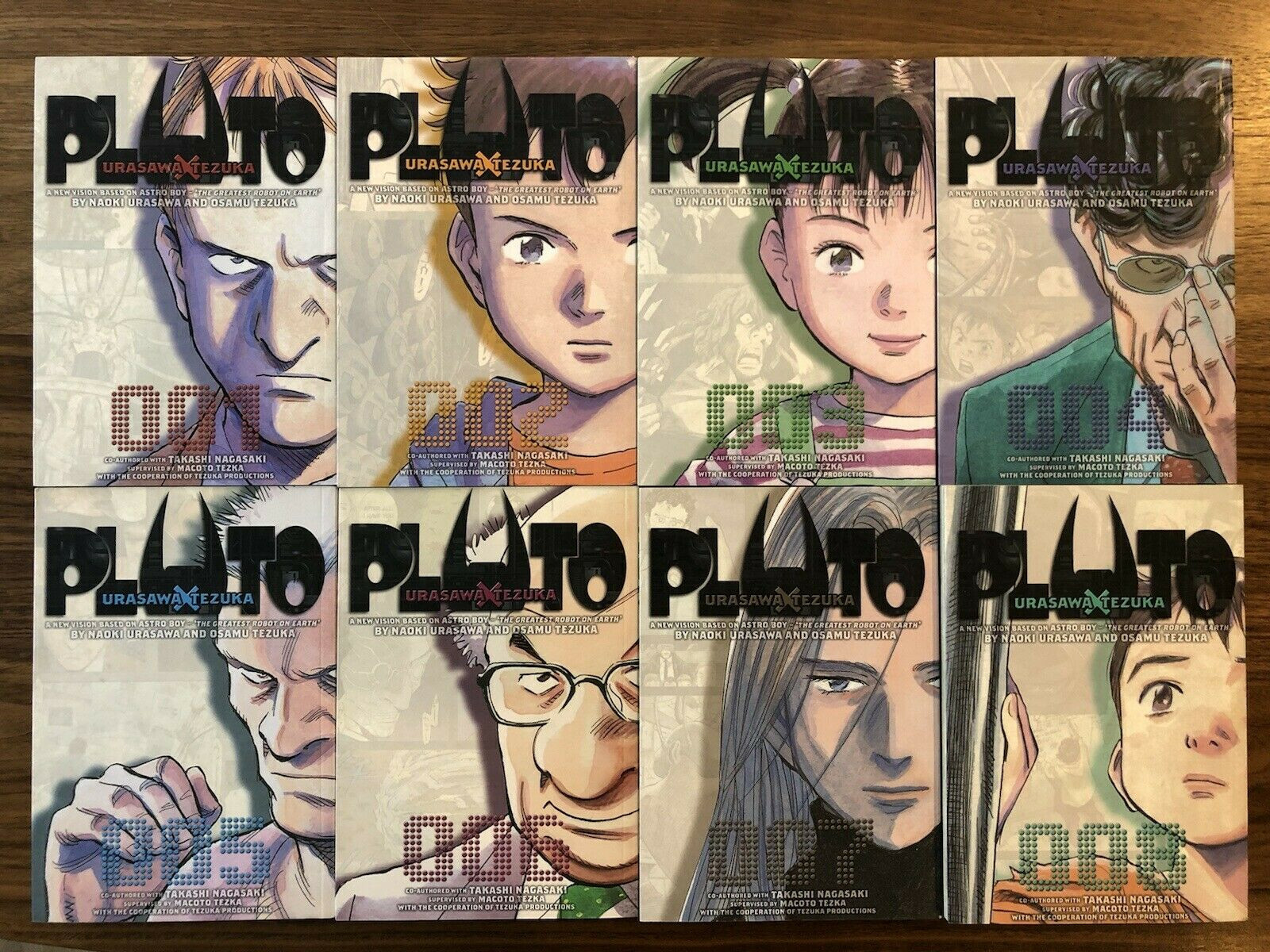 Pluto Manga ENGLISH (Complete Series Vol. 1-8) Brand New Viz