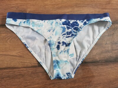 Sloggi Shore Yap Island Mini Bikini Bottoms Blue Women's UK Size L BRAND NEW