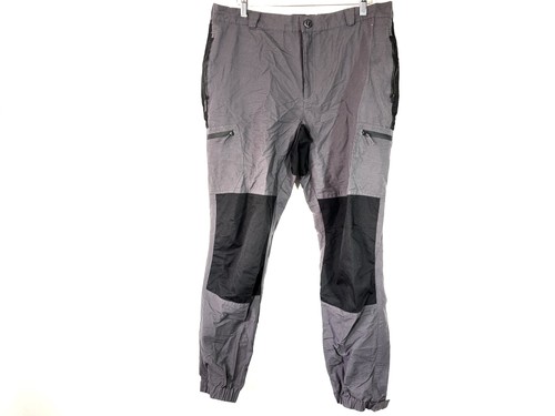 Mountain Warehouse Men's Footprint Hiking Pants Water Resistant Gray Black 38R