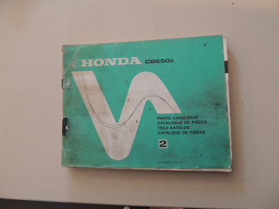 Parts catalogue de pieces  Teile katalog  Honda CB 650 / CM Werkstatthandbuch