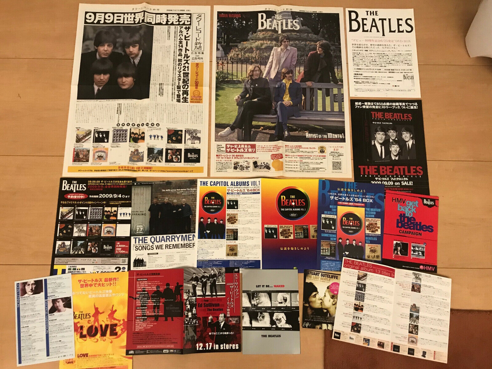 The BEATLES Japan flyer mini-poster x14 LENNON McCartney The BEATLES Japan flyer mini-poster x14 LENNON McCartney
