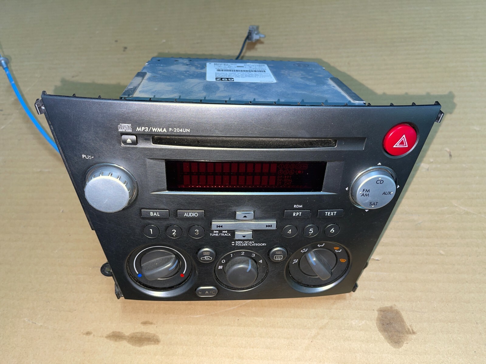 2007 2008 2009 Subaru Legacy Outback Radio AM FM Single CD