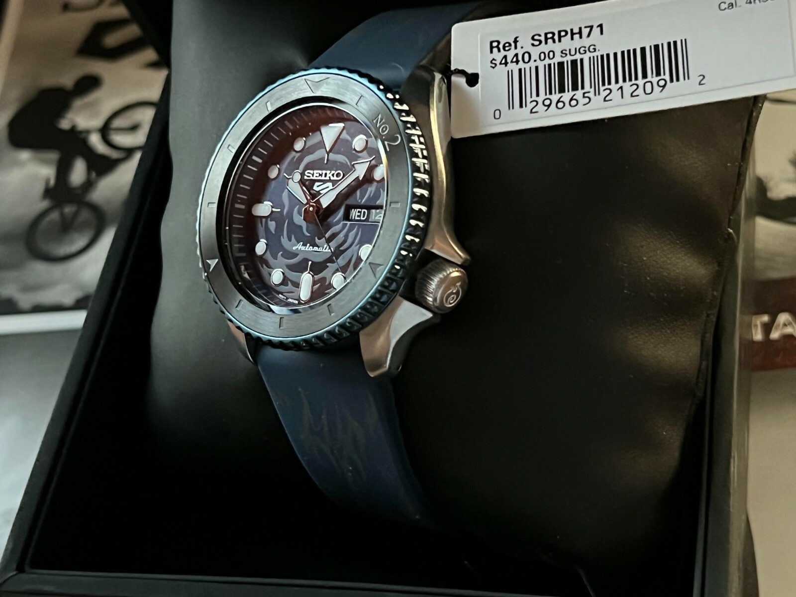 Pre-owned Seiko 5 Sports One Piece Sabo Limited Edition Srph71-new