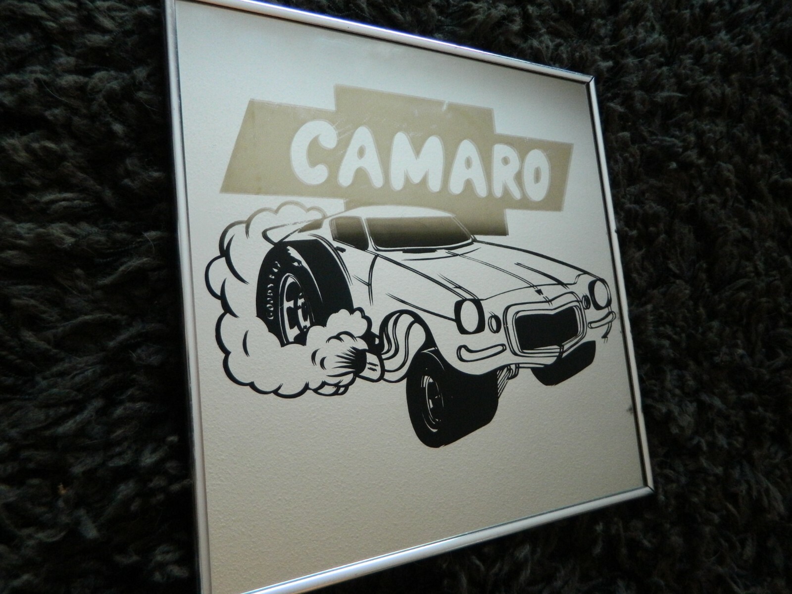 1970s Chevrolet Camero wall mirror 70 1/2 camero z/28 RARE year 12