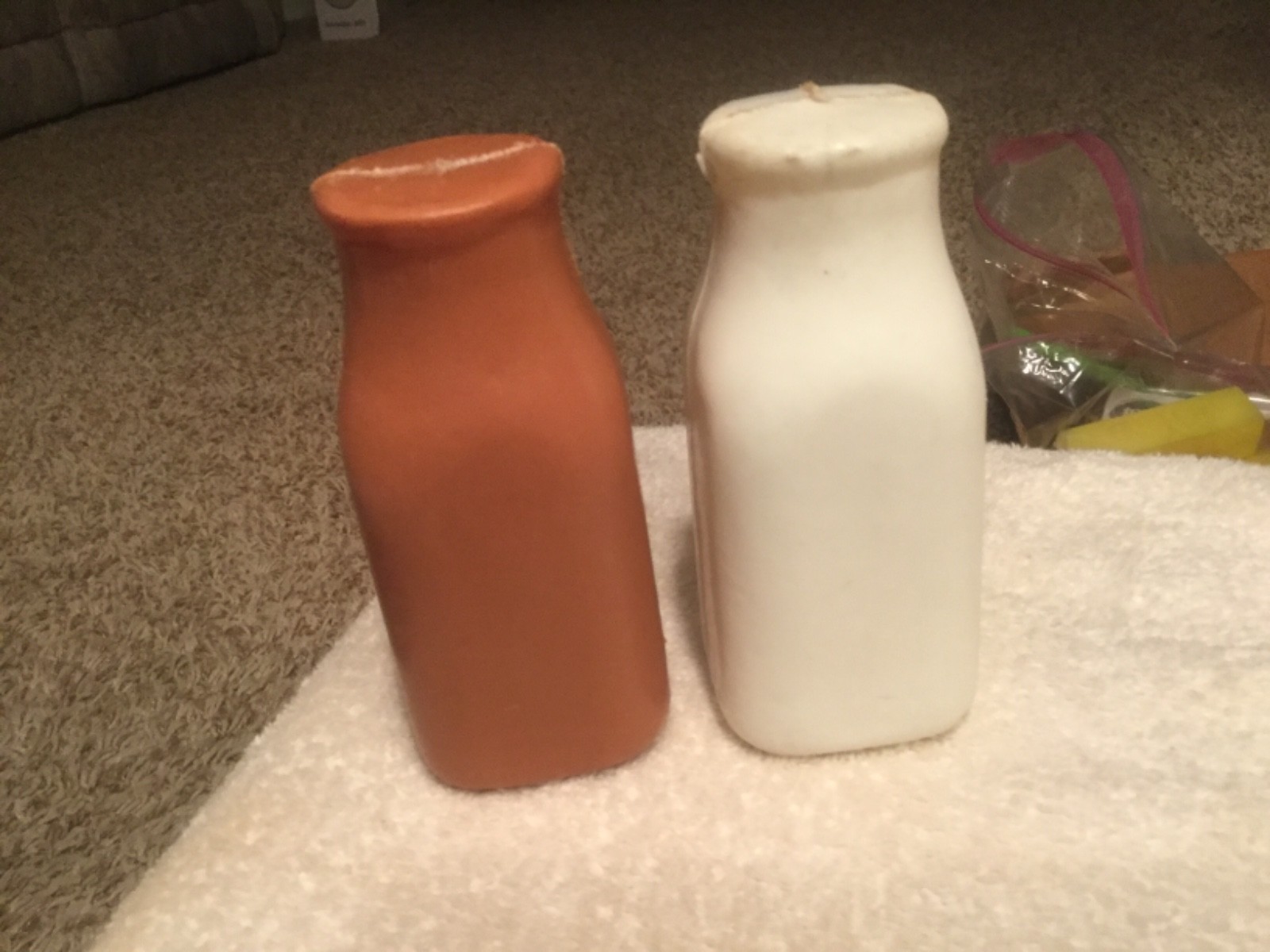 Vintage Child’s Plastic Milk Container Bottles/ Carton