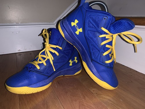 Under Armour スパイクシューズ イエロー/ブルー UNDER ARMOUR SMGX Boy's Size 6Y Blue/Black / Yellow Lace Up