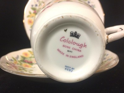 Nice Ridgway Colclough Mixed Floral Trio Set - Cup/ Saucer/ Plate