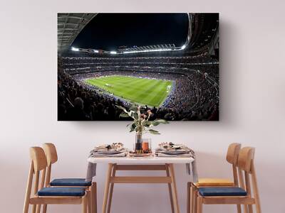Santiago Bernabeu Stadium Soccer Football Stadium Real Madrid Dorm Decor