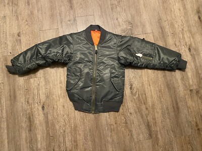 Rothco Green Flyer's Jacket MA-1 MIL-J-6141 Bomber Jacket Size XXS Reversible