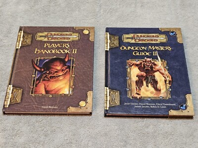 Players Handbook II 2 Dungeon Masters Guide II Lot Of 2 Dungeons & Dragons 3.5e 