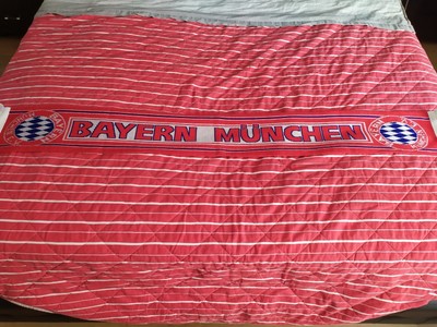 FC Bayern München Sciarpa Ufficiale Per Bambini, Home Small, Rosso/bianca, Poliacrilico