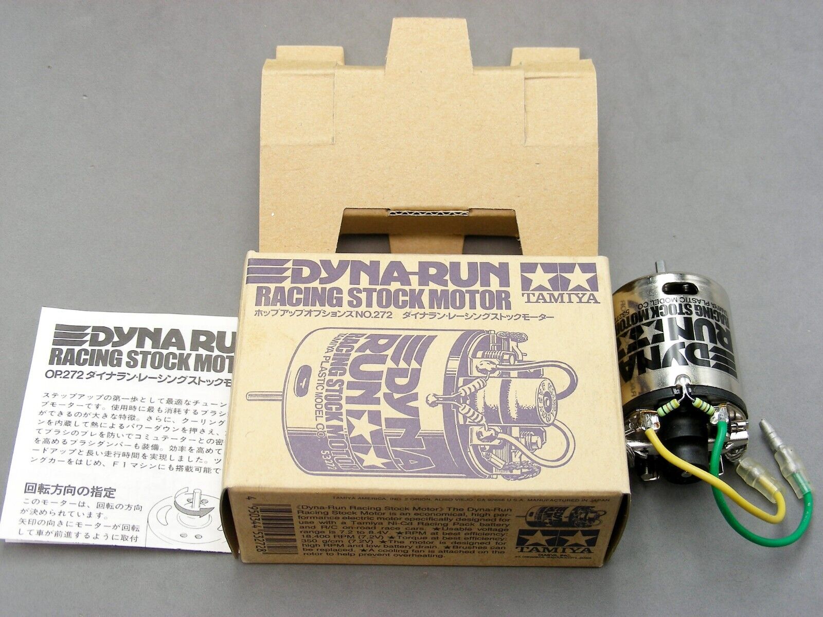 Vintage 1996 Tamiya 53272 OP272 DYNA-RUN Racing Stock Sport Vintage 1996 Tamiya 53272 OP272 DYNA-RUN Racing Stock Sport