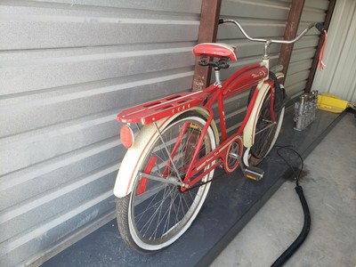 white lowrider bike