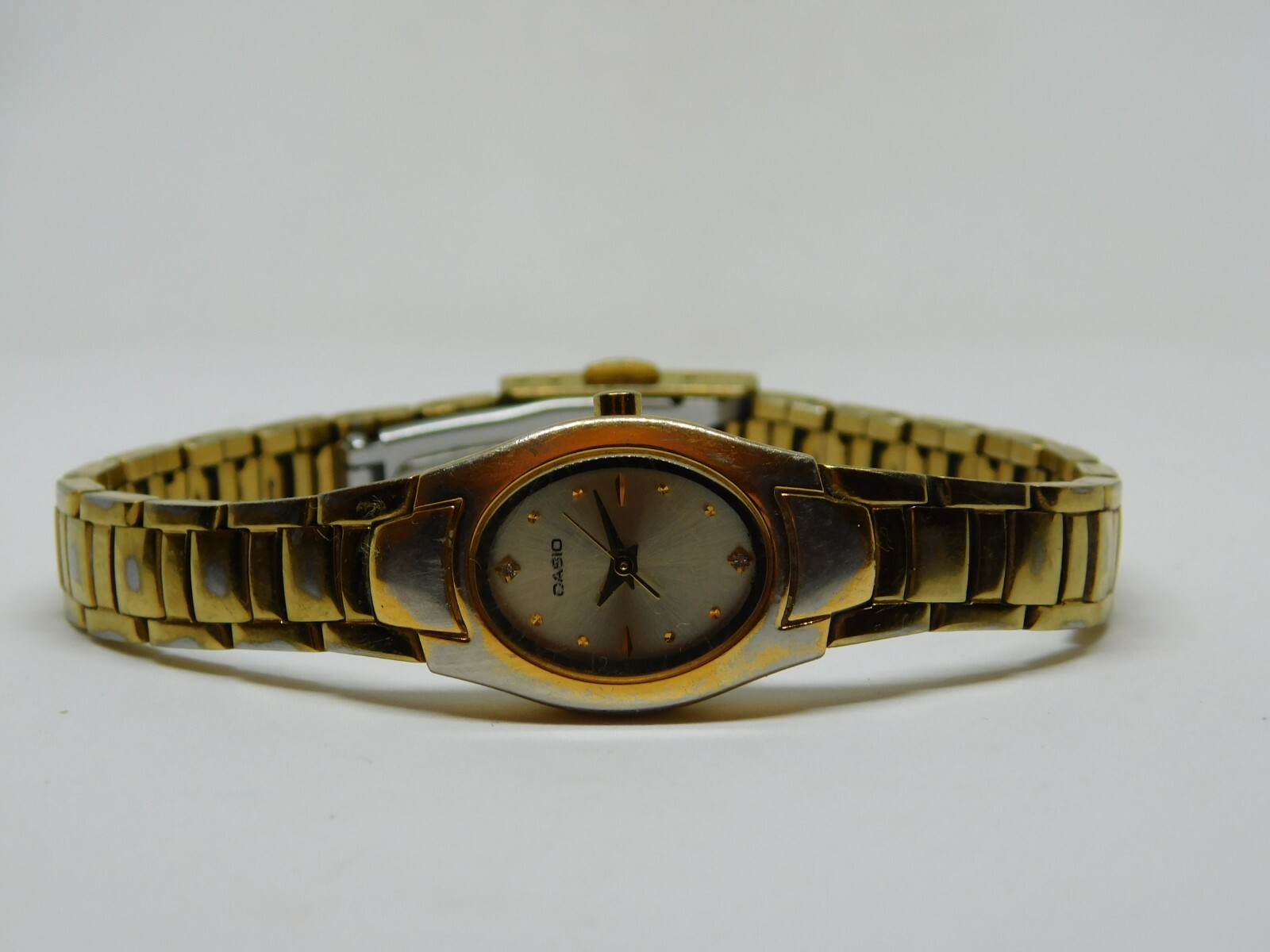 Casio 1747 LTP-1278 Diamond Gold Tone Quartz Women's Watch